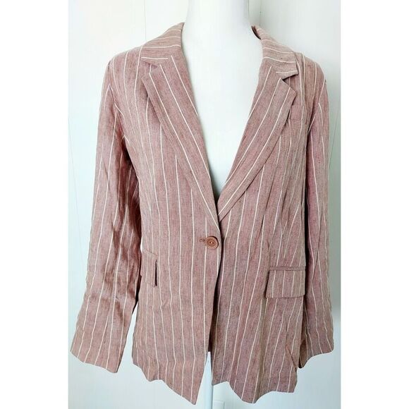 ✨HP✨Soft Surroundings Sunswept Stripe Sz Medium Blazer✨ - Picture 2 of 9